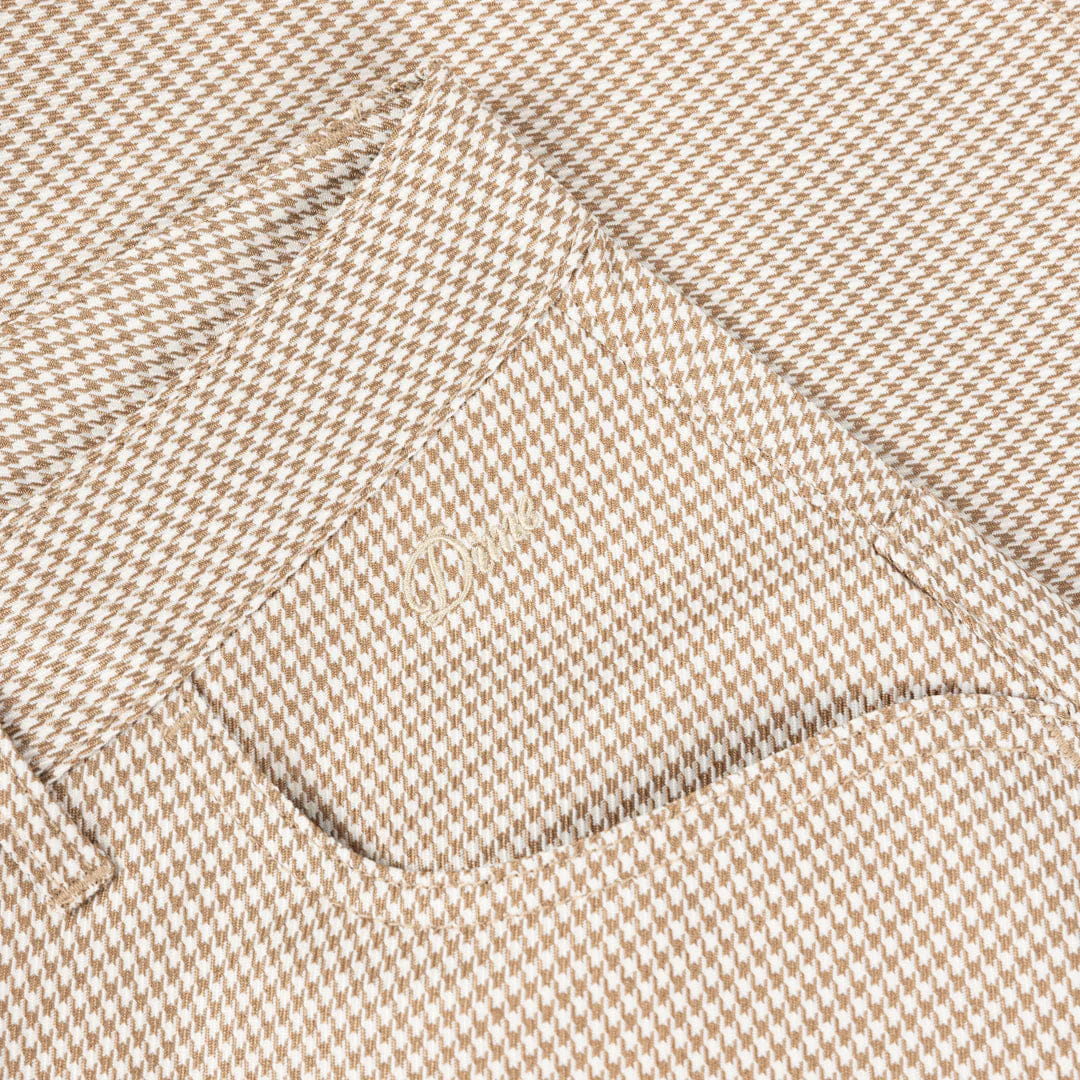 Dime MTL Baggy Houndstooth Shorts Beige