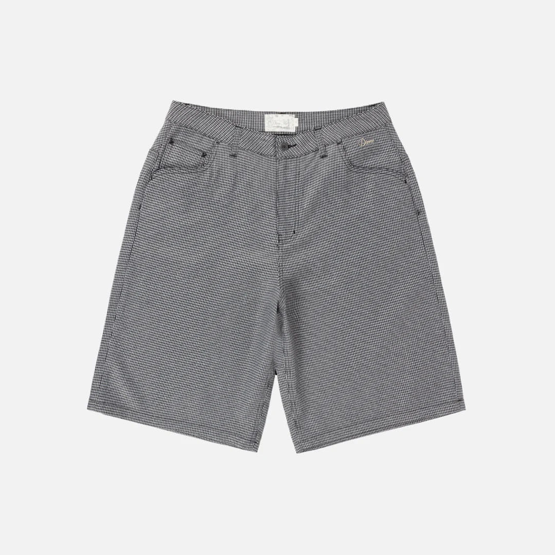Dime MTL Baggy Houndstooth Shorts Grey