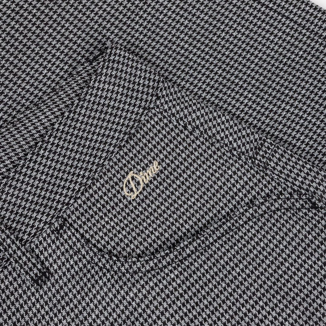 Dime MTL Baggy Houndstooth Shorts Grey