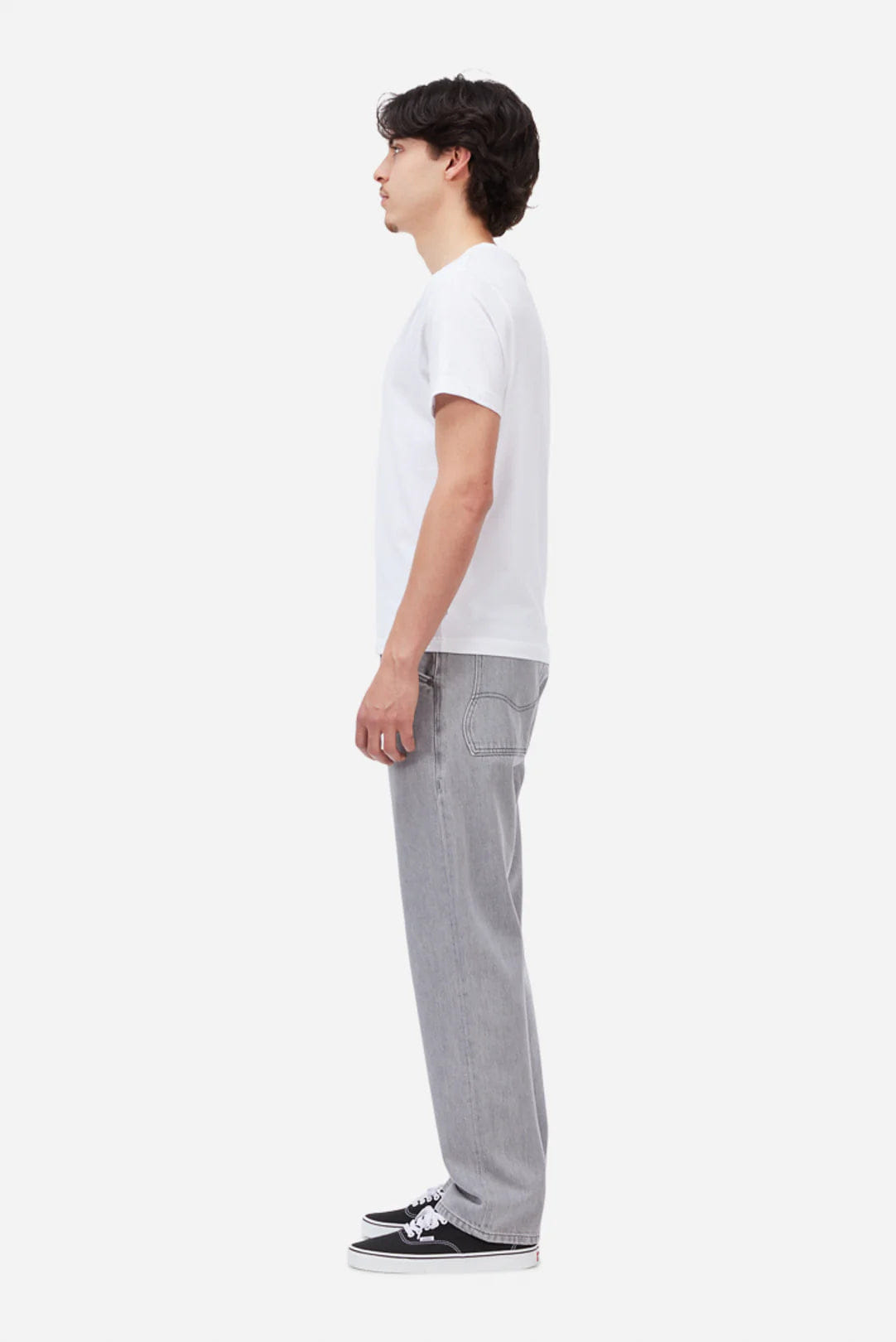 Dime MTL Straight Denim Pants Grey Washed Denim