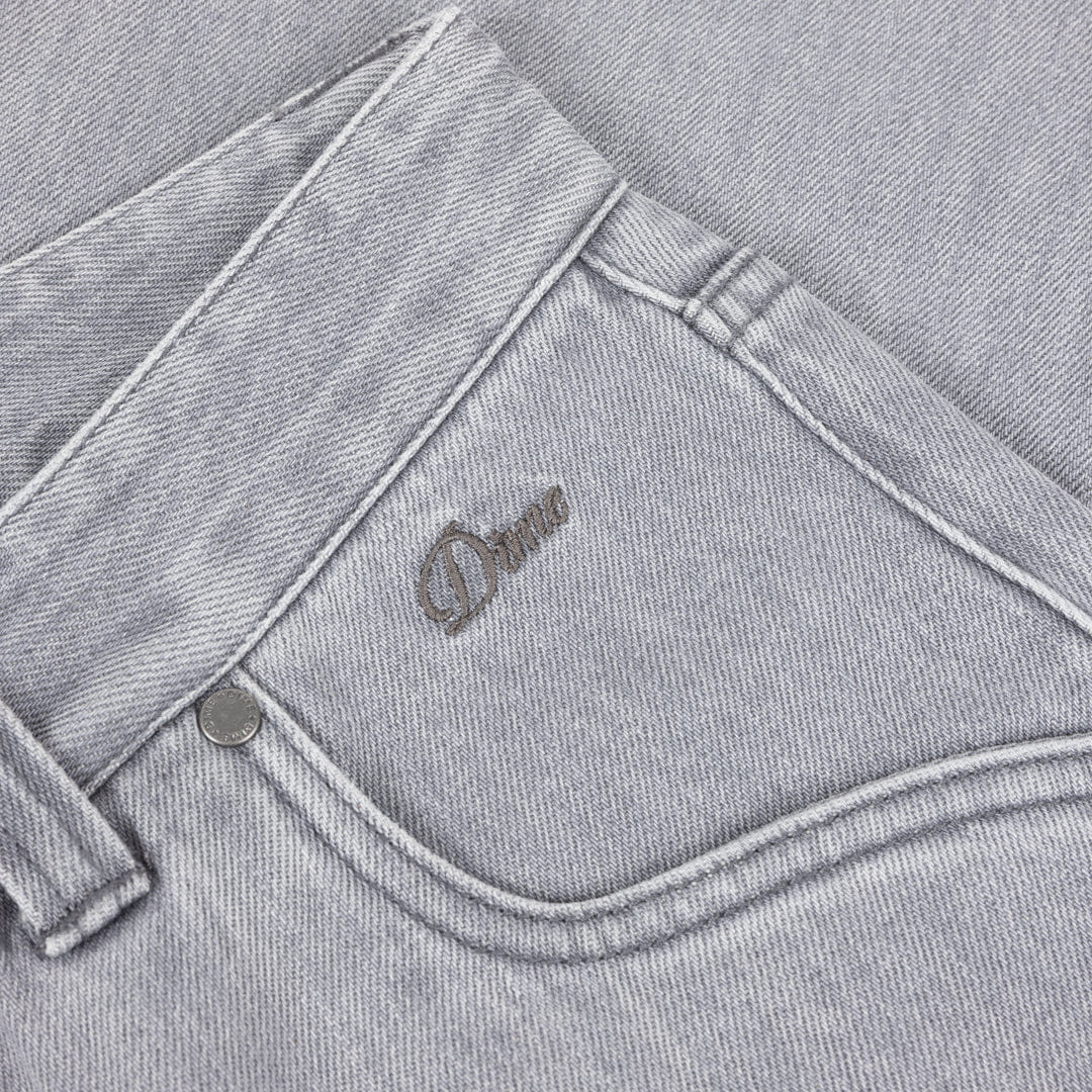 Dime MTL Straight Denim Pants Grey Washed Denim