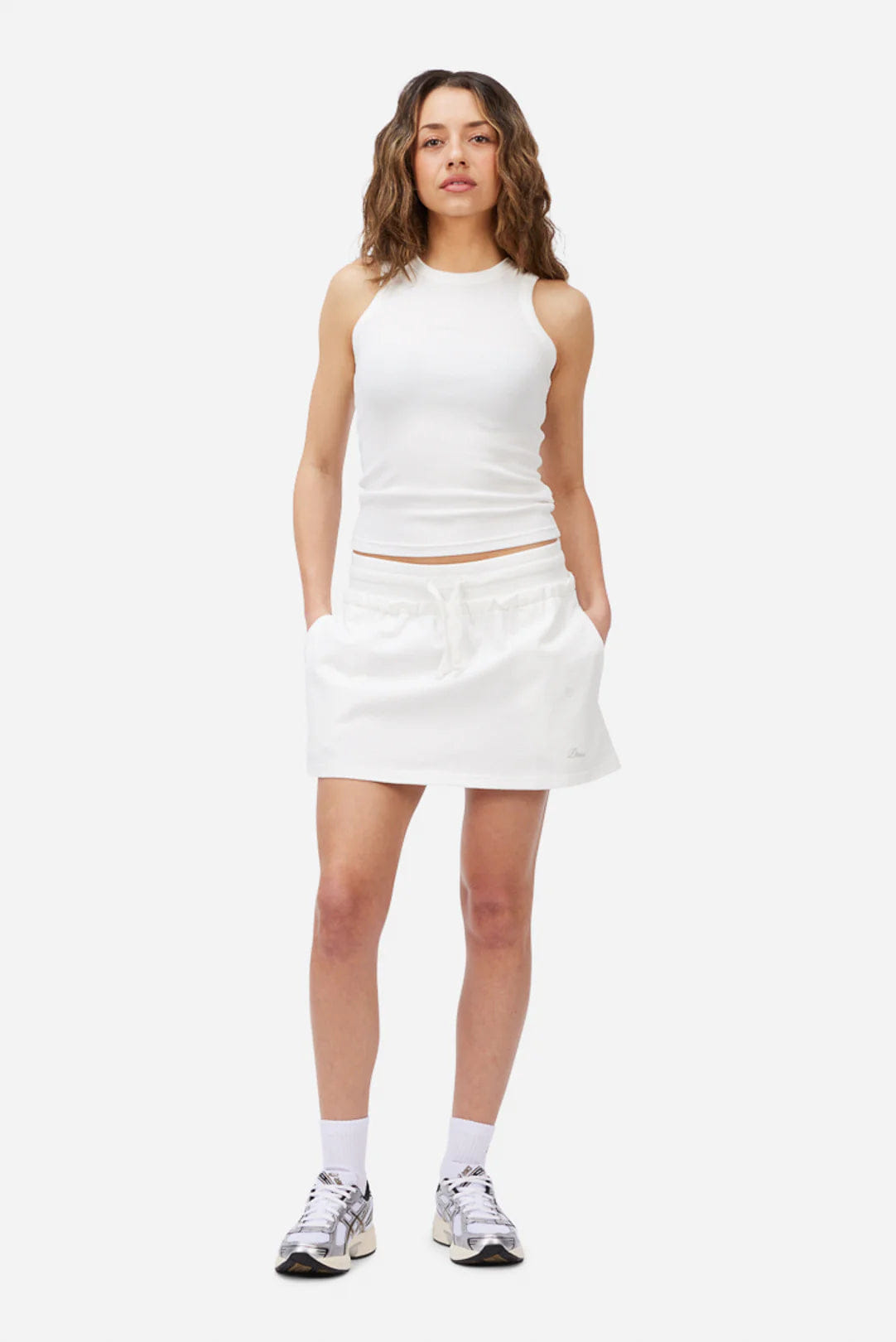 Dime MTL Classic Rib Tank Top Off White