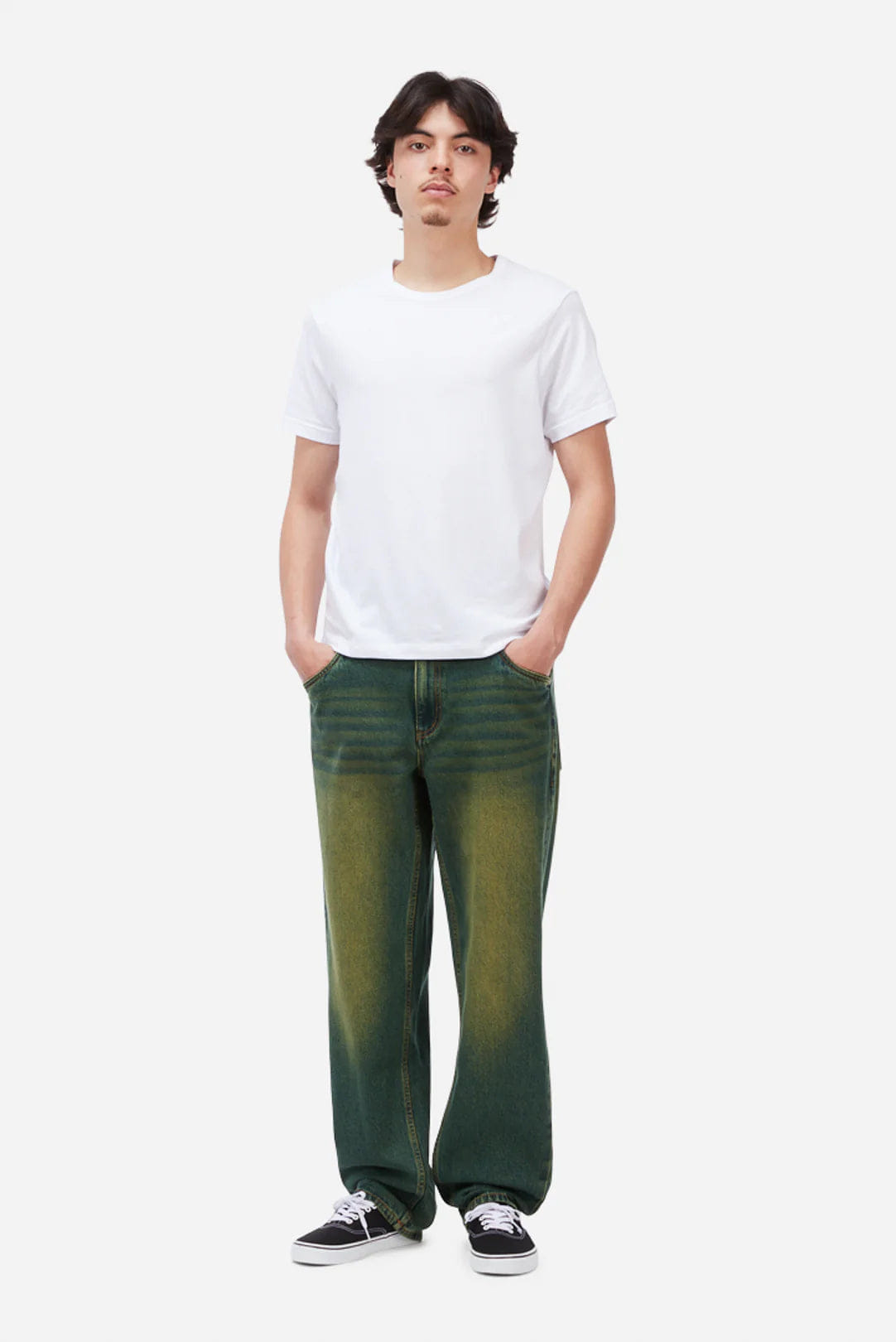 Dime MTL Relaxed Denim Pants Sandblasted Pine
