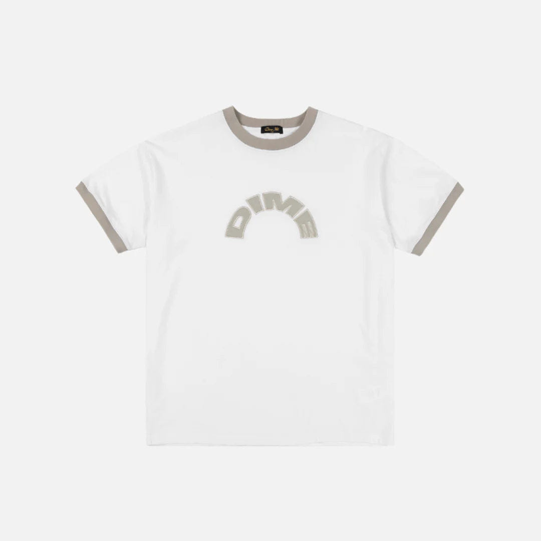 Dime MTL Arch Ringer T-Shirt White