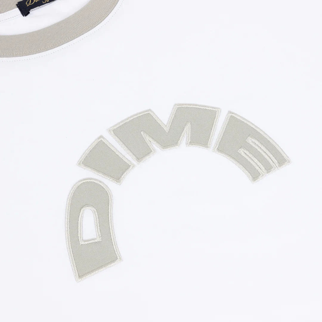 Dime MTL Arch Ringer T-Shirt White