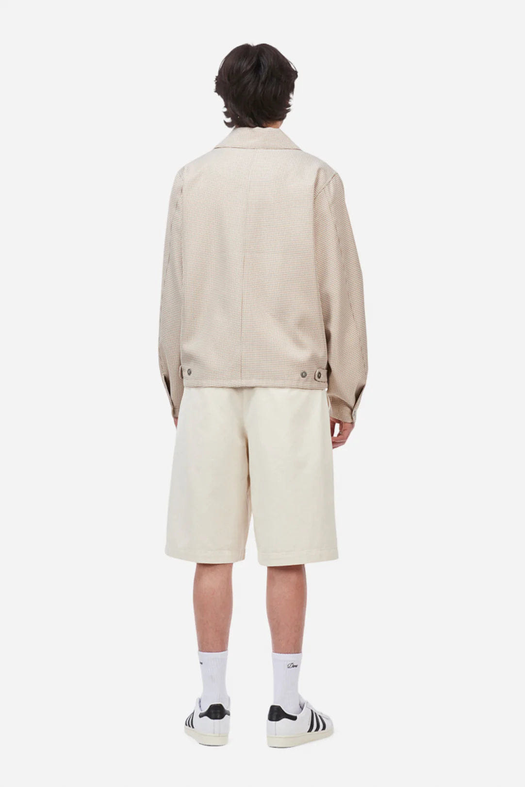 Dime MTL Houndstooth Jacket Beige