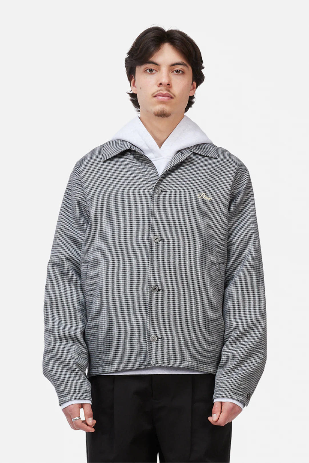 Dime MTL Houndstooth Jacket Grey