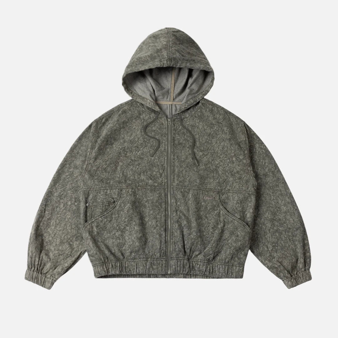 Dime MTL Hooded Denim Jacket Electric Charcoal