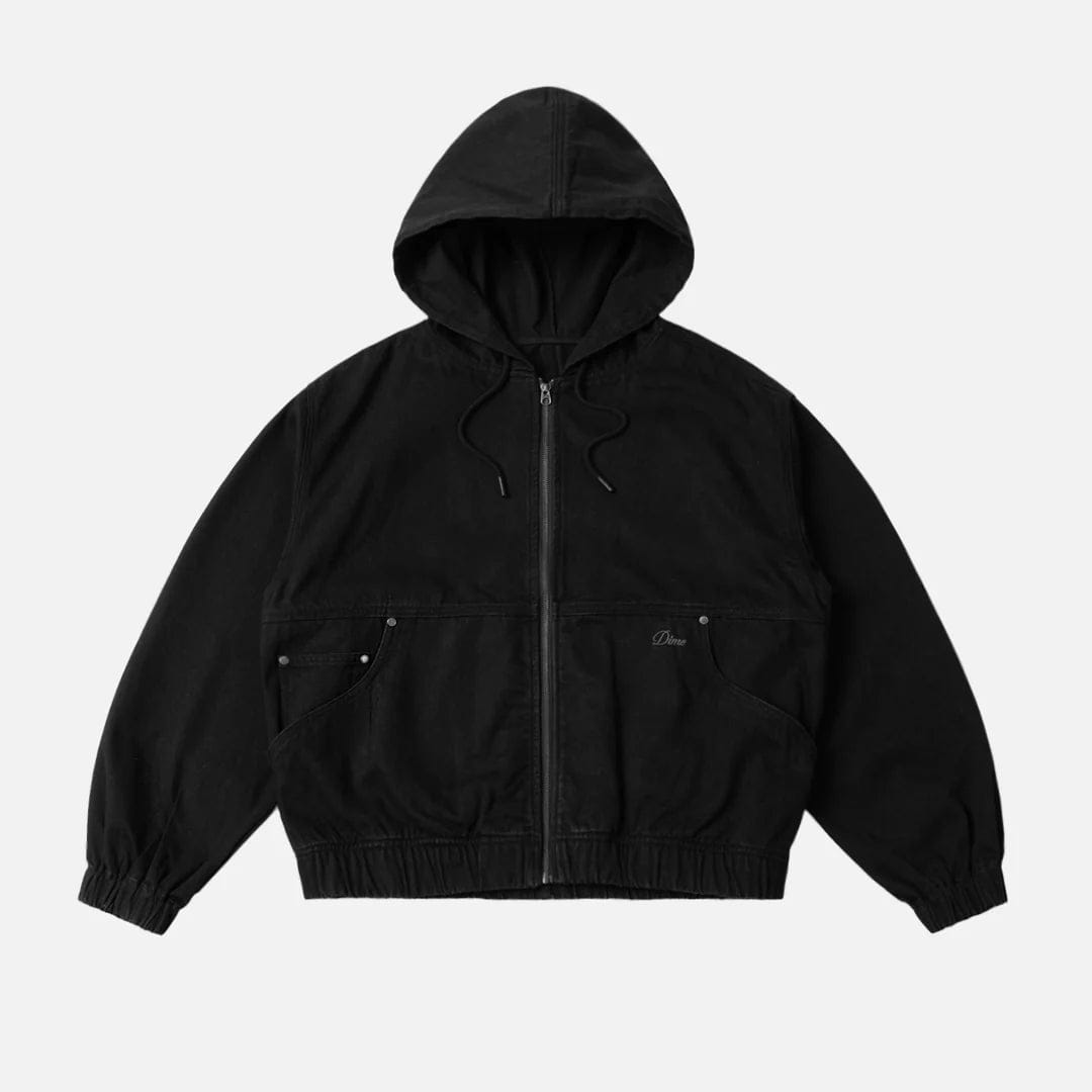 Dime MTL Hooded Denim Jacket Black