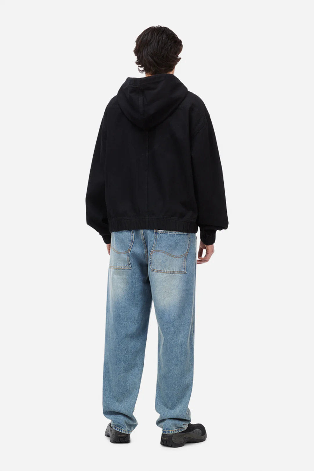 Dime MTL Hooded Denim Jacket Black