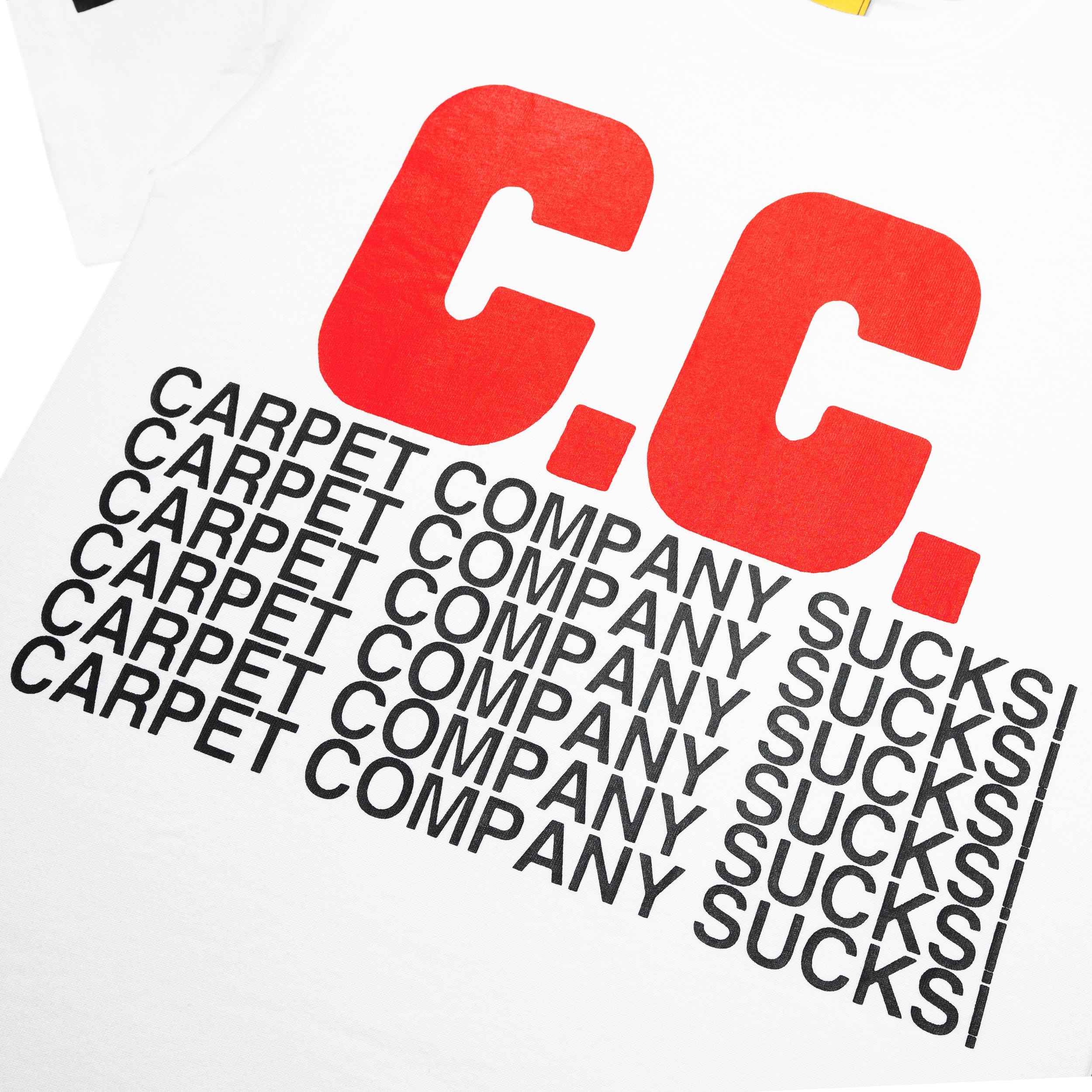 Carpet Company C.C Sucks Tee White