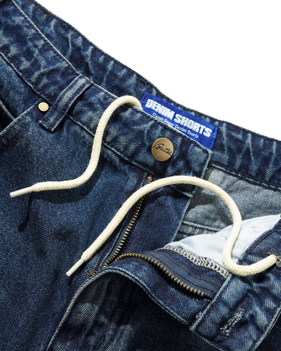 Butter Goods Baggy Denim Shorts Vintage Indigo