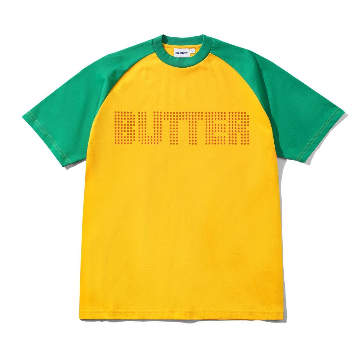 Butter Goods Stars Raglan Tee Yellow