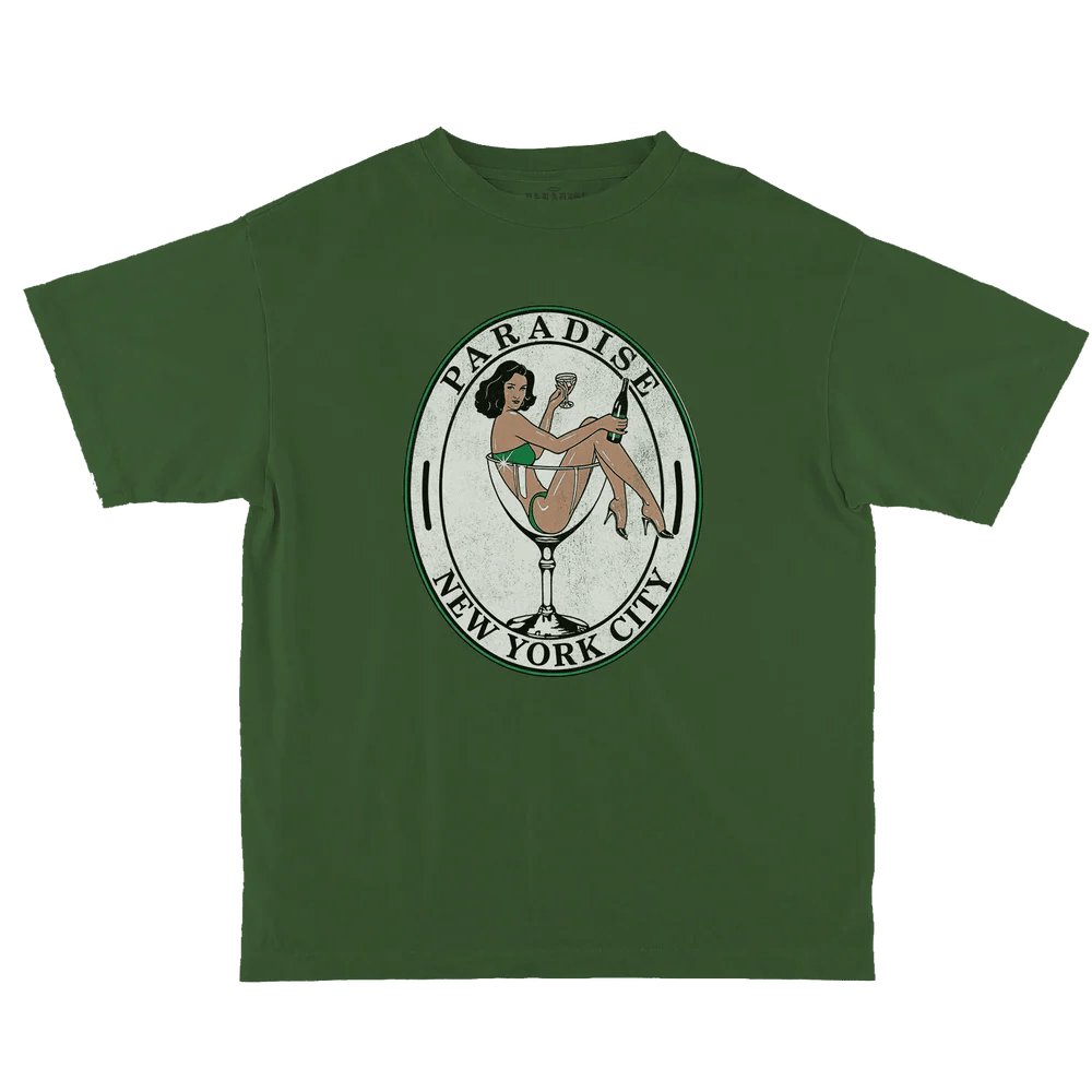 Paradise NYC Party Girl Tee Green