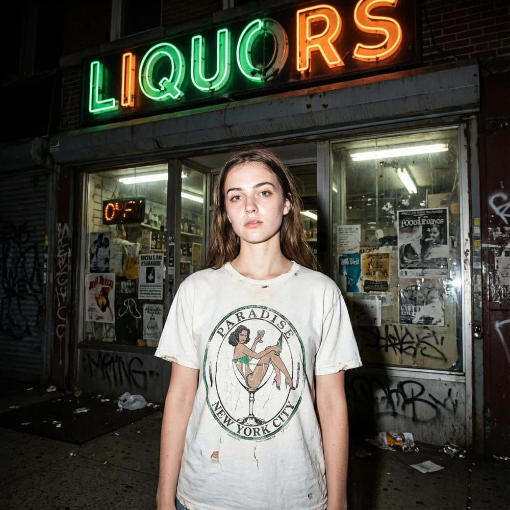 Paradise NYC Party Girl Tee Green