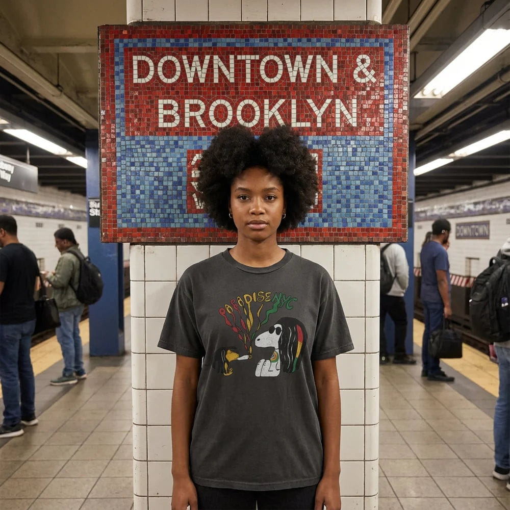 Paradise NYC Beaglize It Tee Black