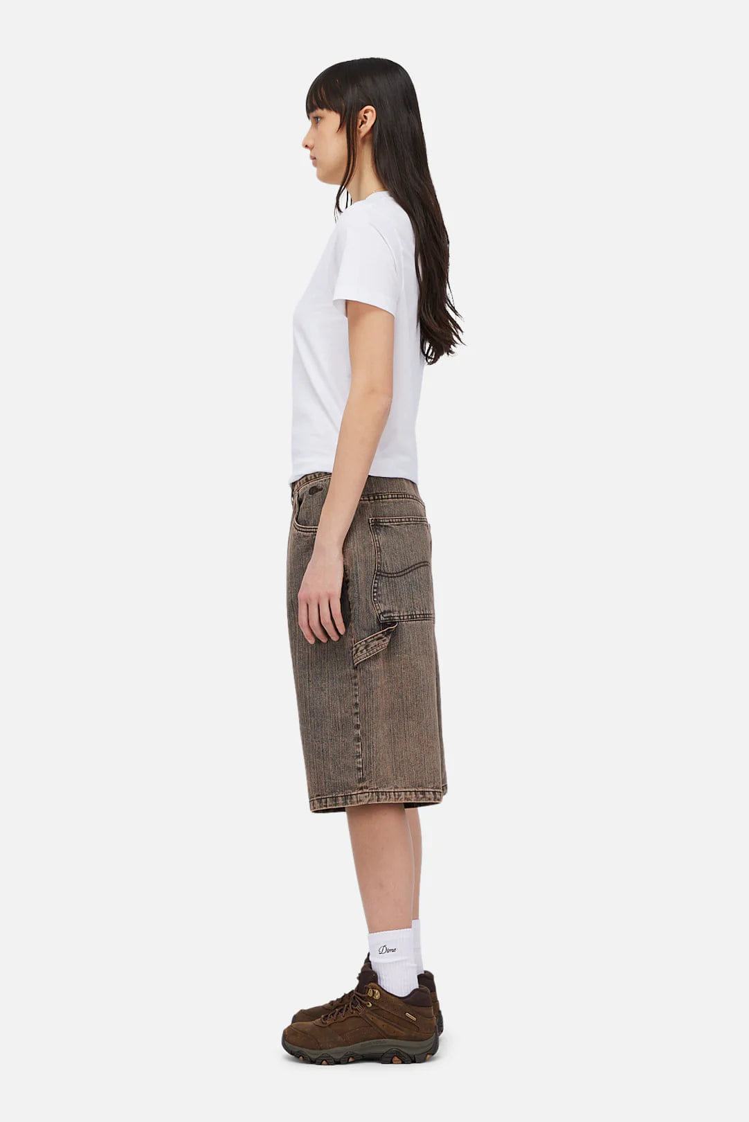Dime MTL Denim Shorts Premium Brown