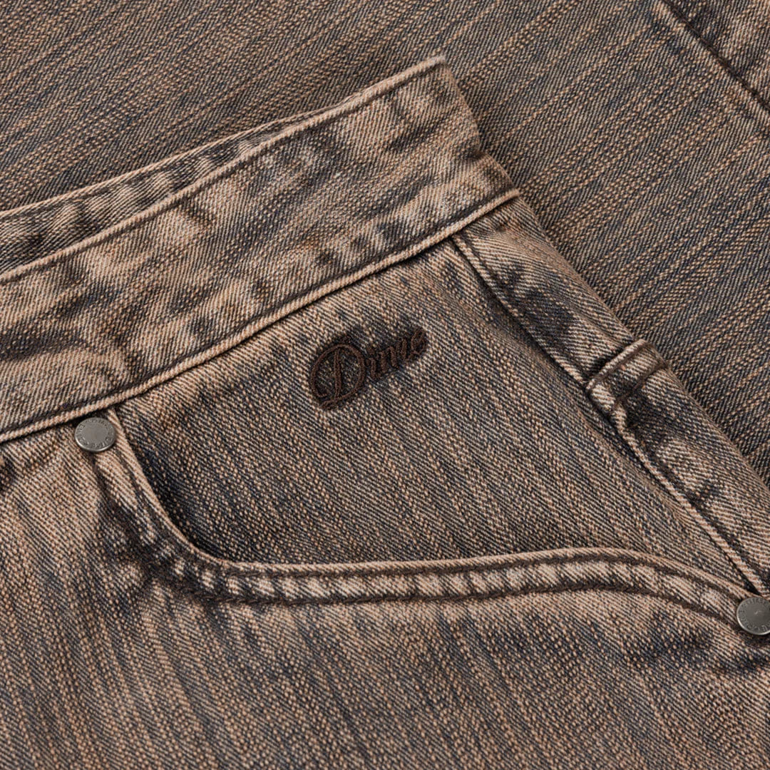 Dime MTL Denim Shorts Premium Brown