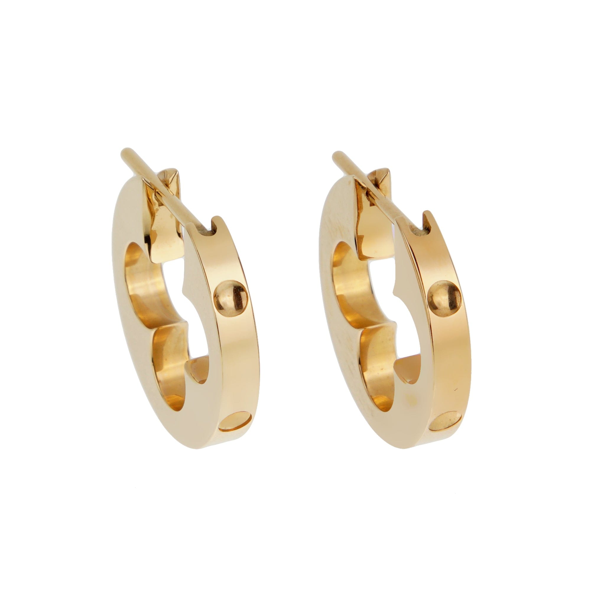 Louis Vuitton Empreinte Monogram Flower Hoop Earrings in 18k Pink Gold