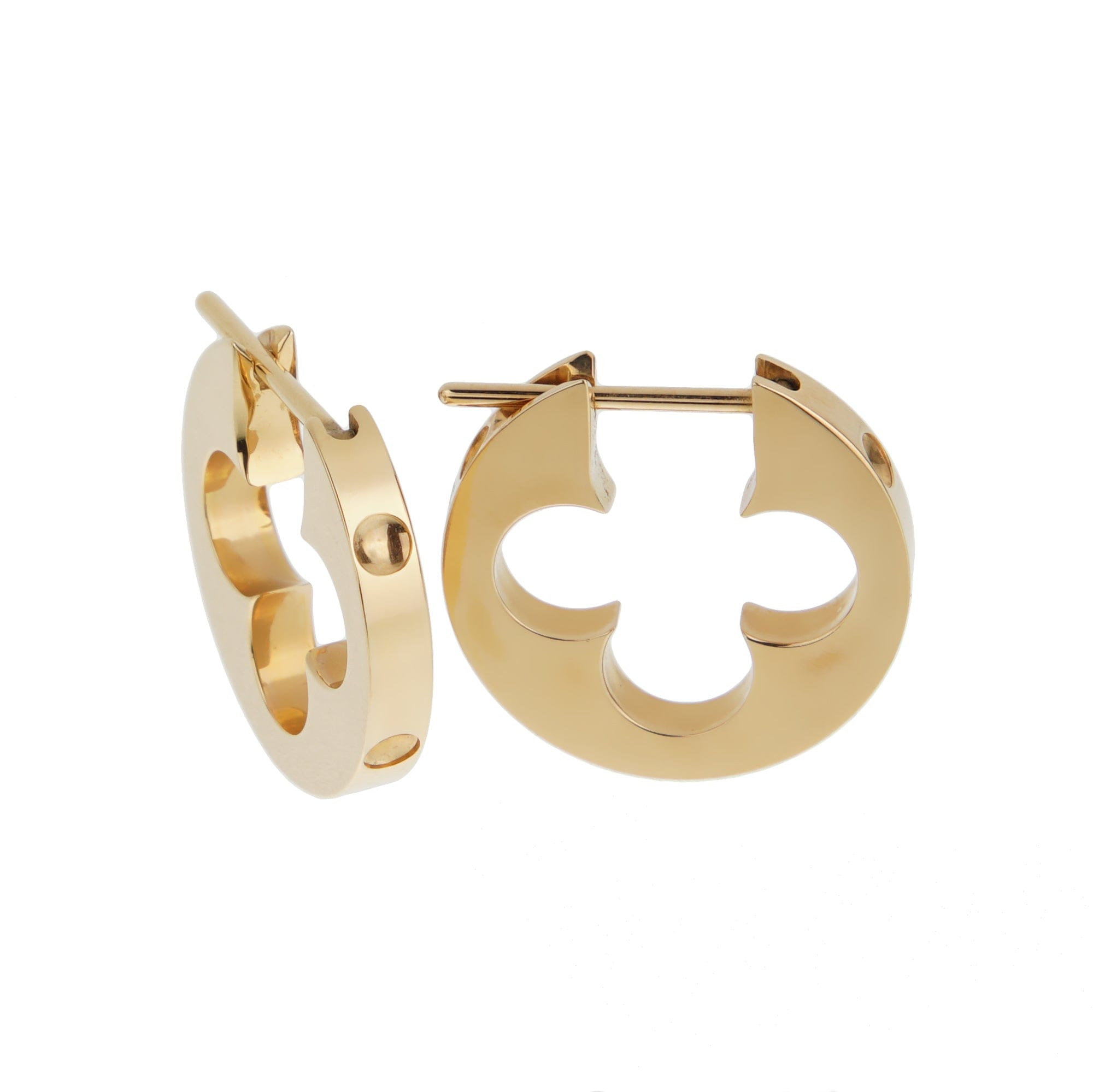Louis Vuitton Empreinte Monogram Flower Hoop Earrings in 18k Pink Gold