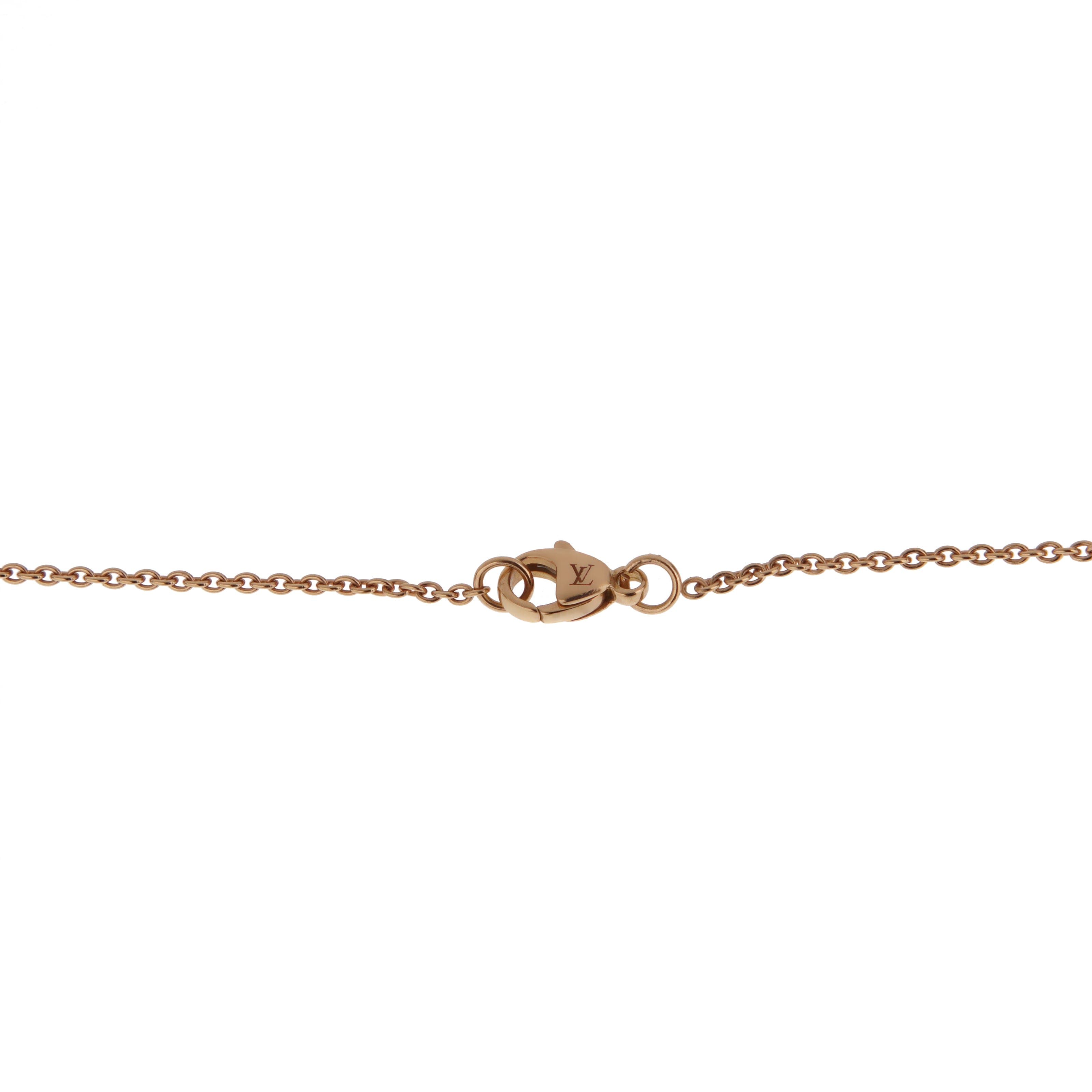 Louis Vuitton Empreinte Pendant Necklace 18K Rose Gold