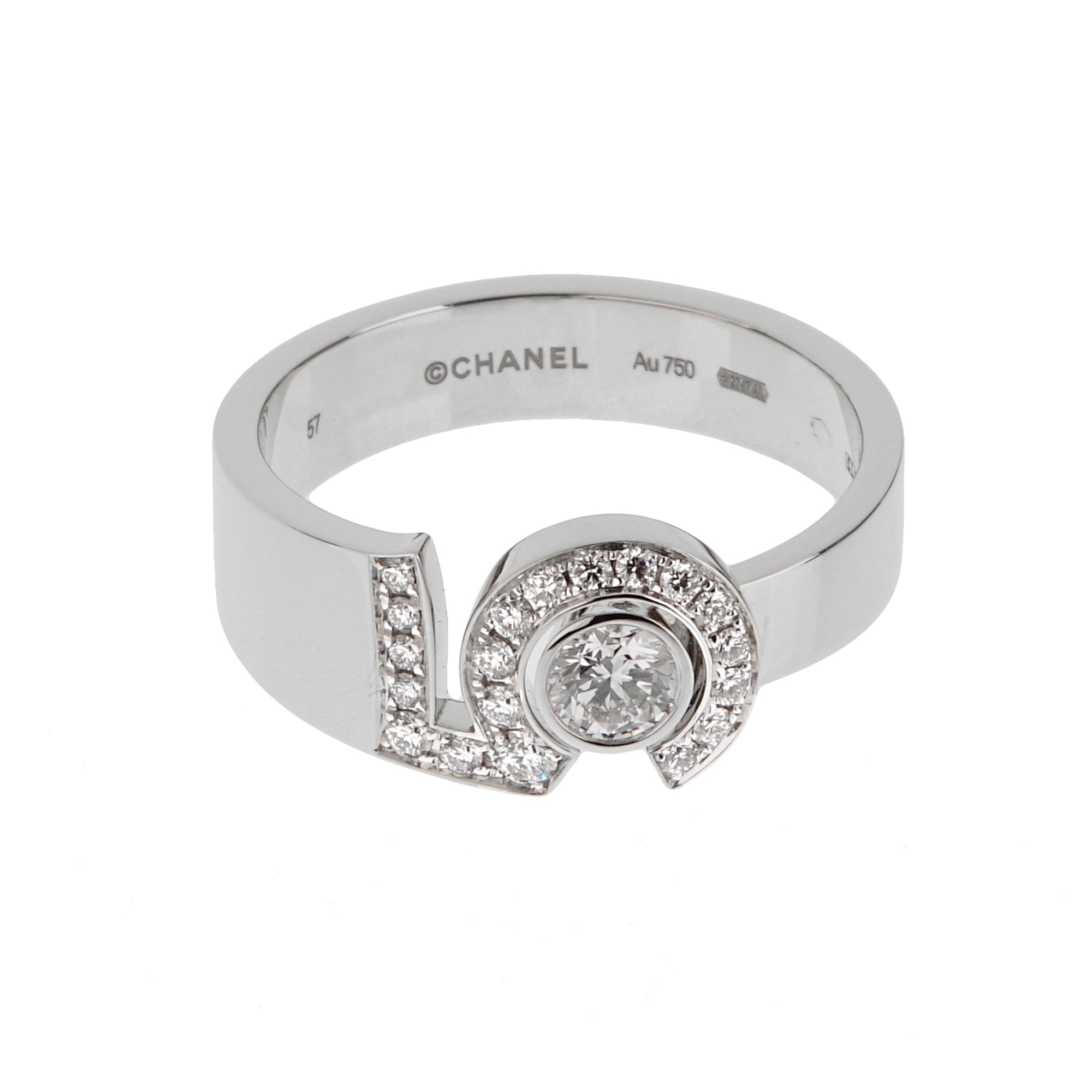 Chanel Eternal N°5 Diamond 18K White Gold Cocktail Ring