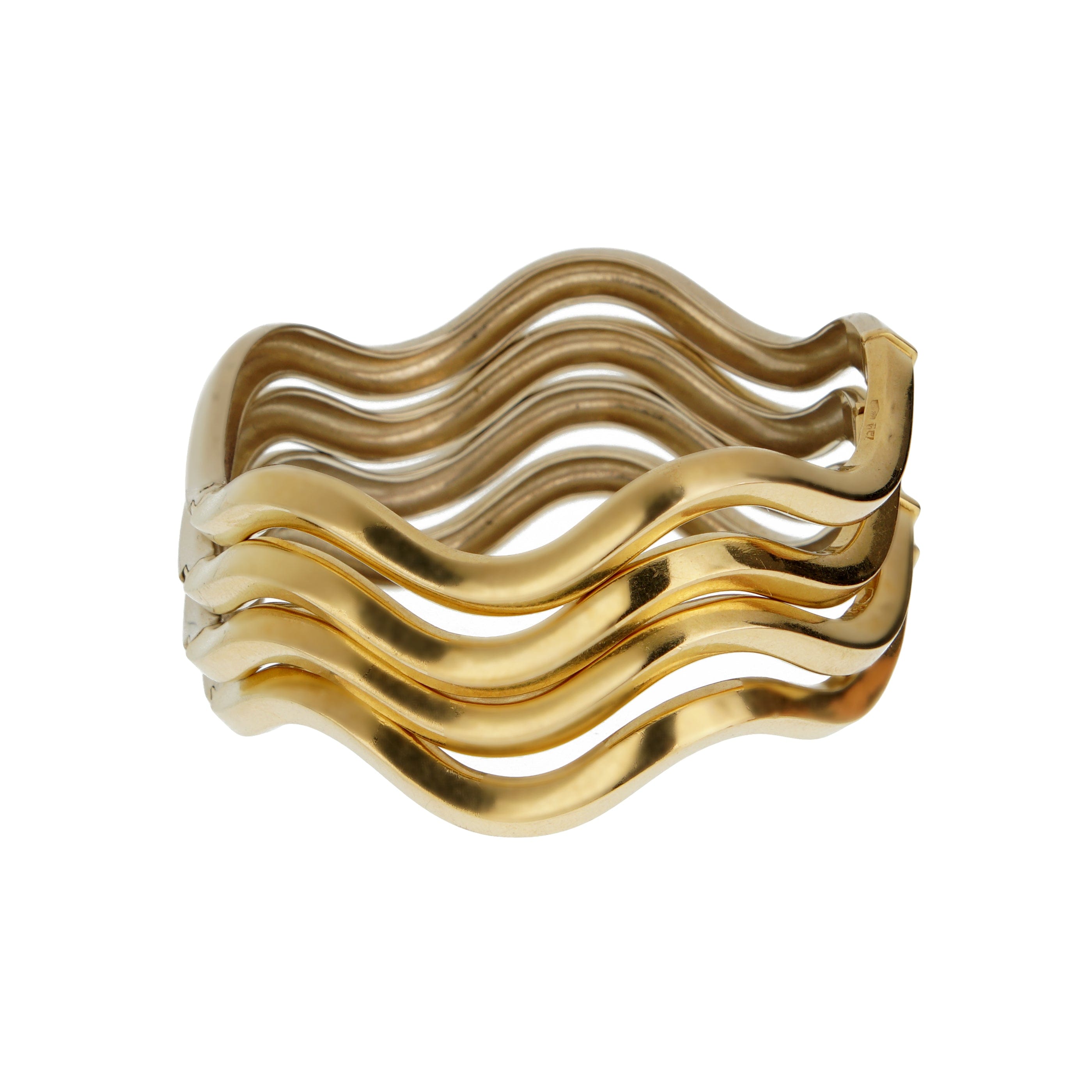 Pomellato Vintage 18k White & Yellow Gold Bangle Suite