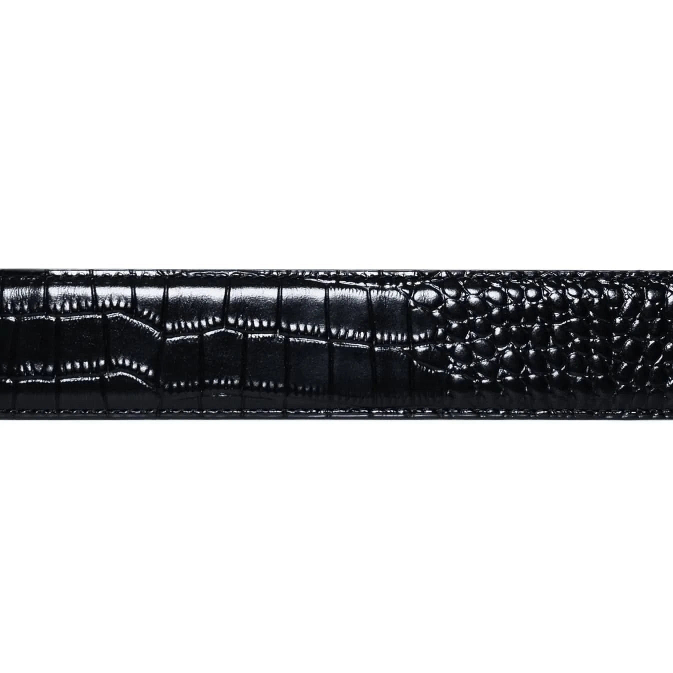 Carpet Company Croc Skin Leather Belt