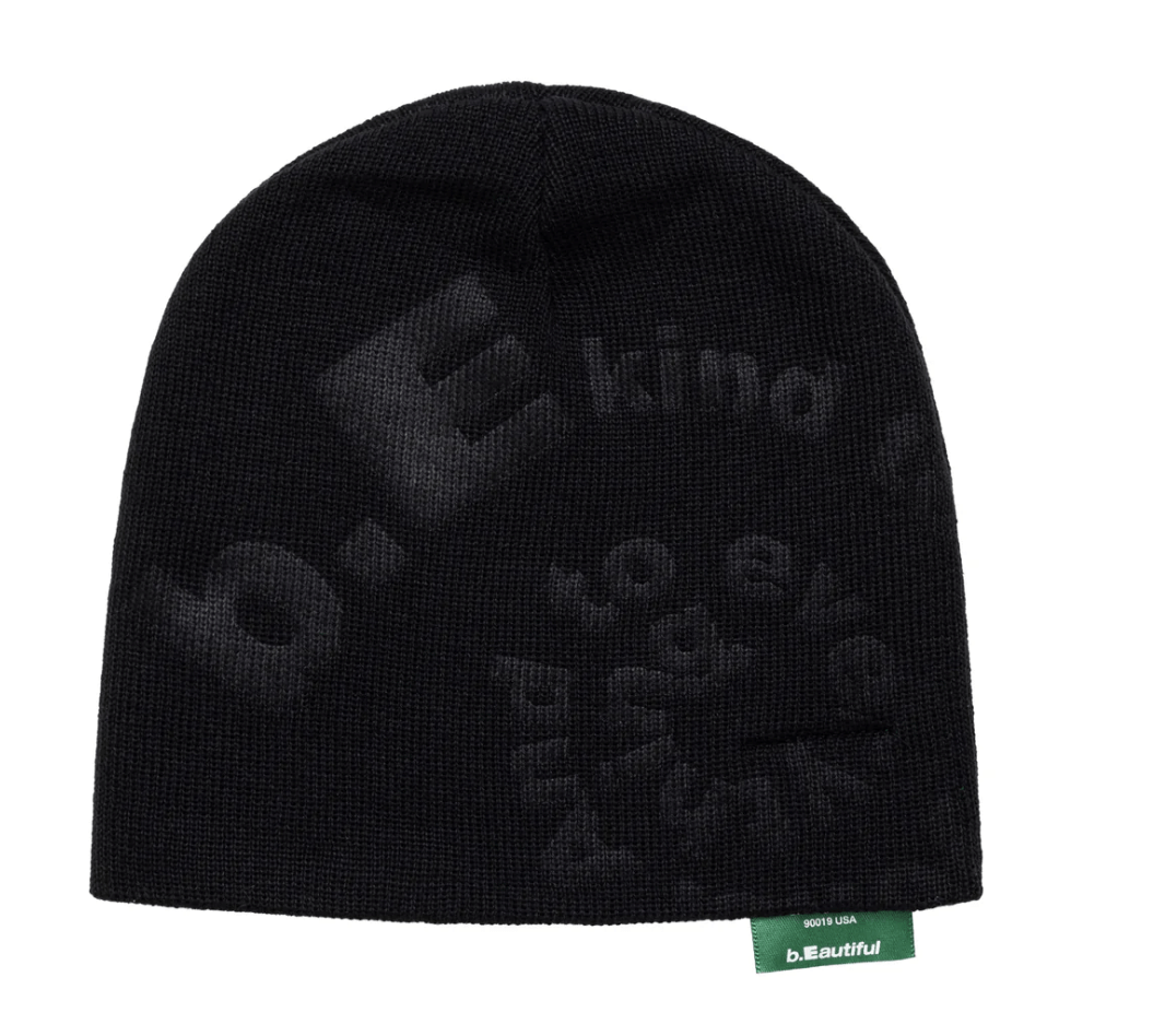 b.Eautiful Embossed Beanie