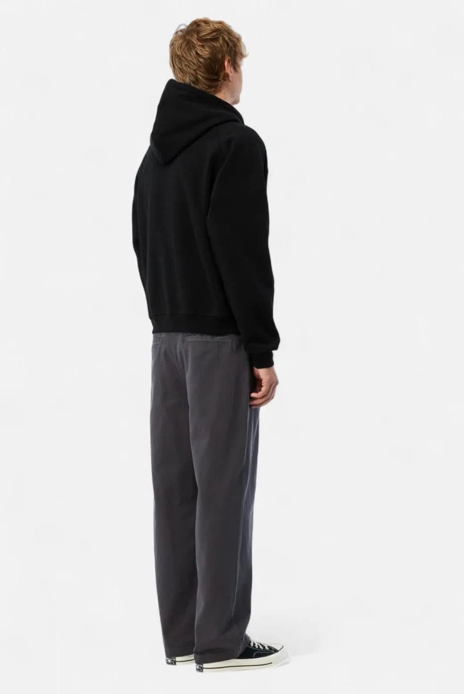 Dime MTL Cursive Small Logo Zip Hoodie Black
