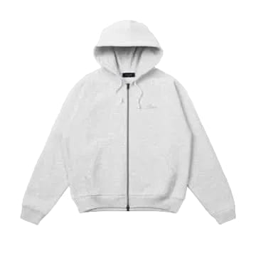 Dime MTL Cursive Zip Hoodie – Ash