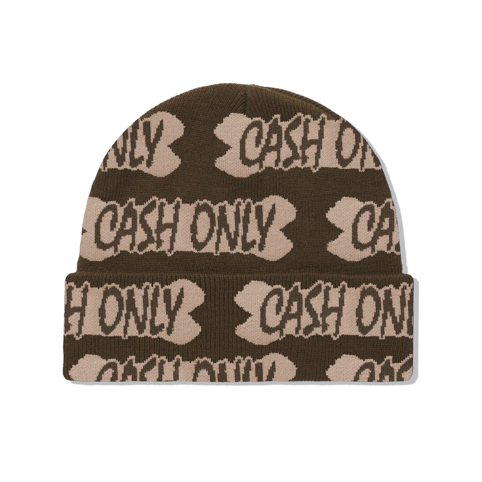 Cash Only Bone Beanie