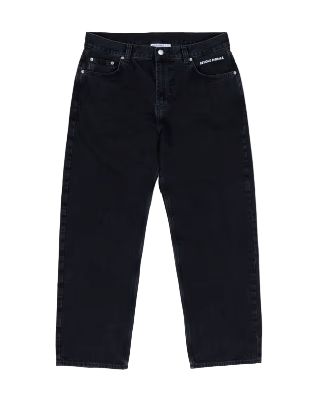 Beyond Medals Loose Jeans – Black