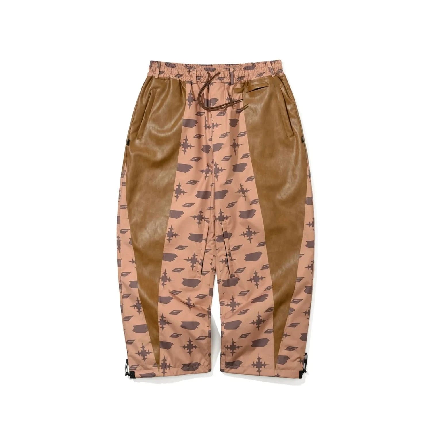 BS Rabbit JS Cut Panel Wide Ventilation Pants – Brown