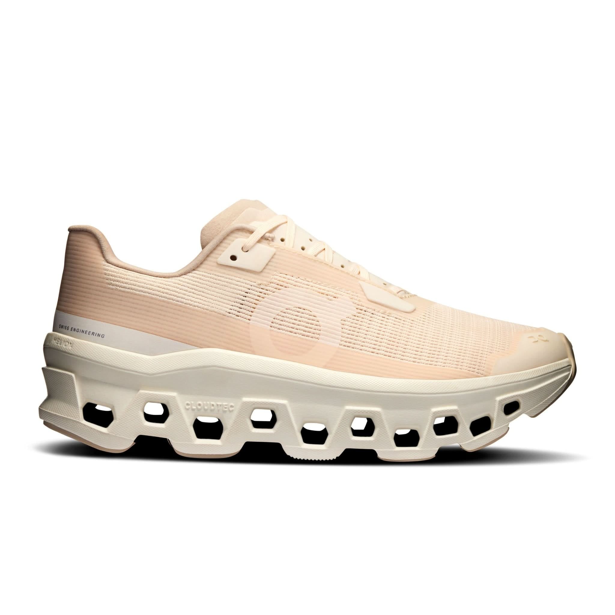 On Running On. Womens Cloudmonster Void Shoes Dew/Ivory