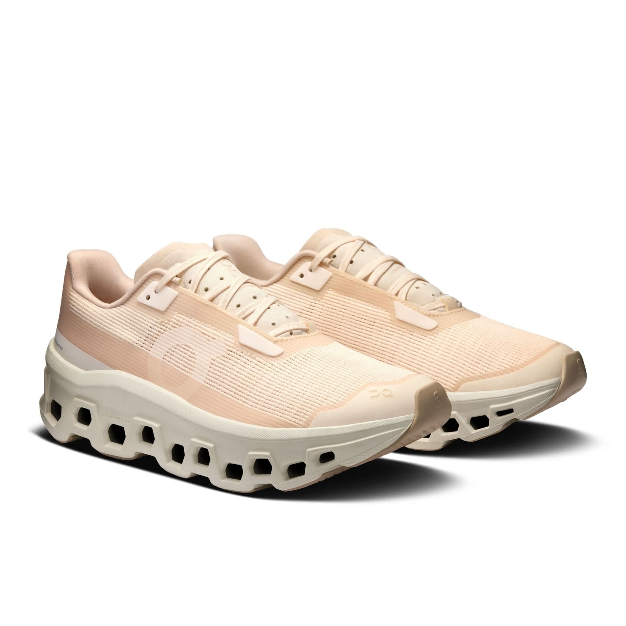 On Running On. Womens Cloudmonster Void Shoes Dew/Ivory