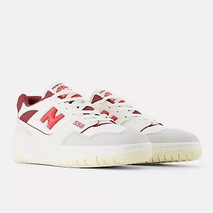 New Balance 550 Sea Salt / True Red – Men’s Sneakers