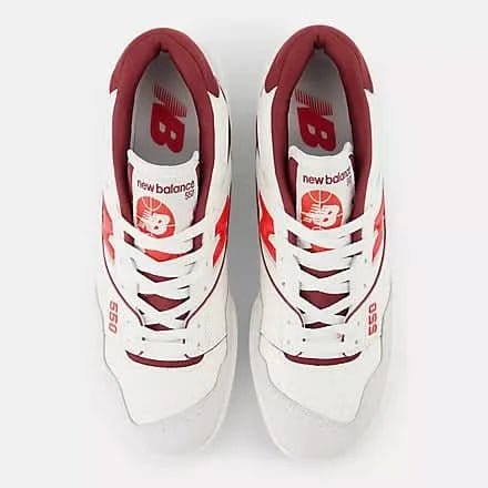 New Balance 550 Sea Salt / True Red – Men’s Sneakers
