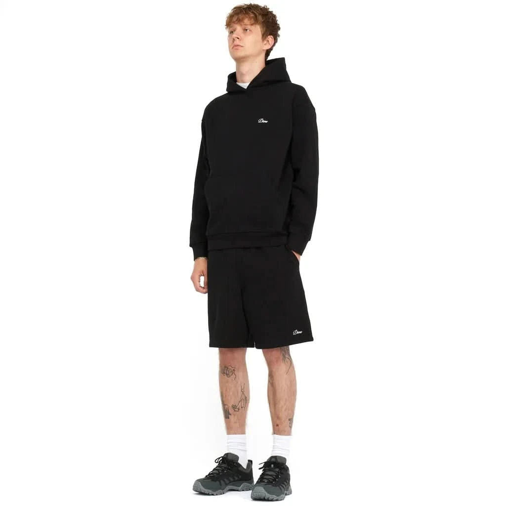Dime MTL Cursive Small Logo Hoodie Black
