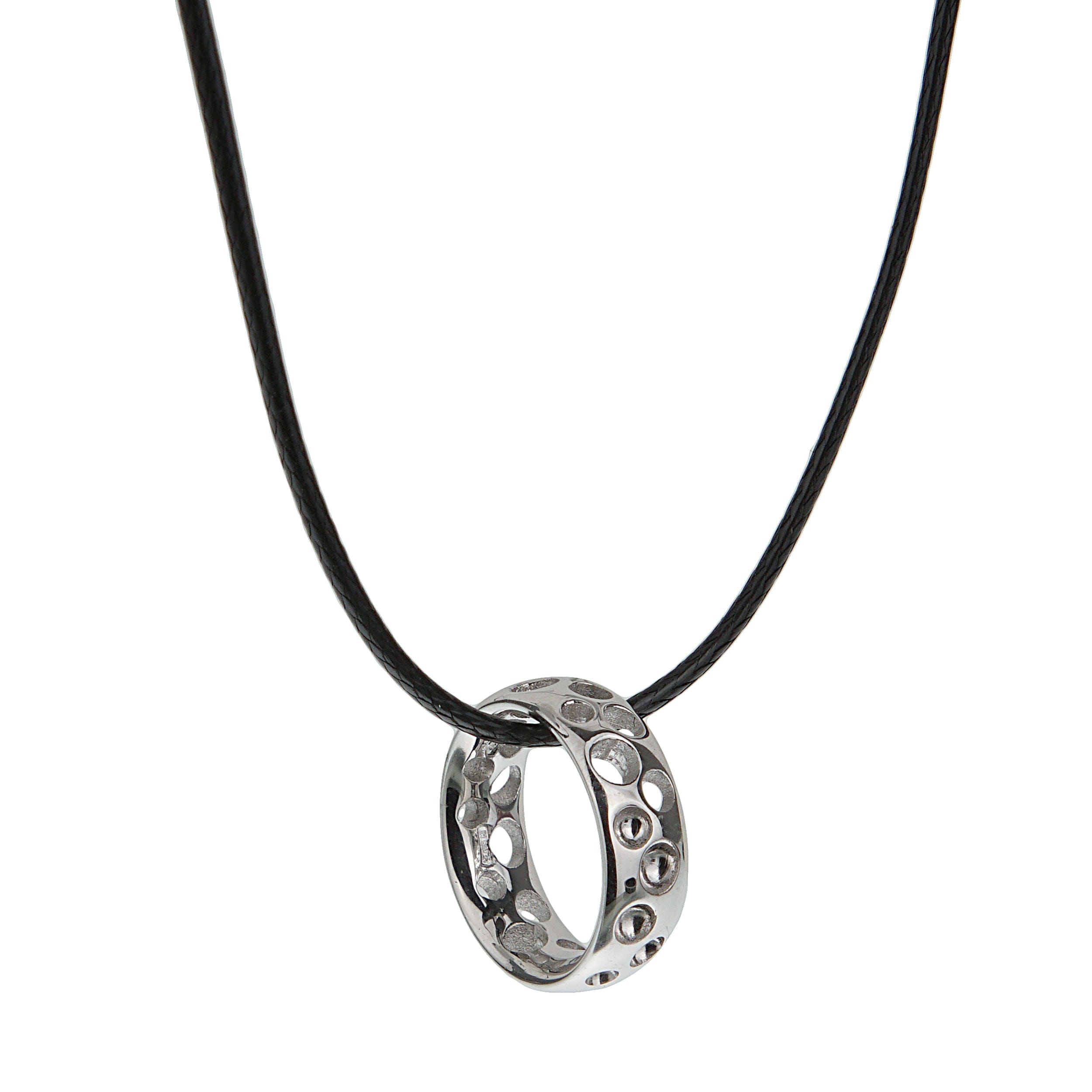 Pomellato 18k White Gold Bubble Motif Pendant Necklace