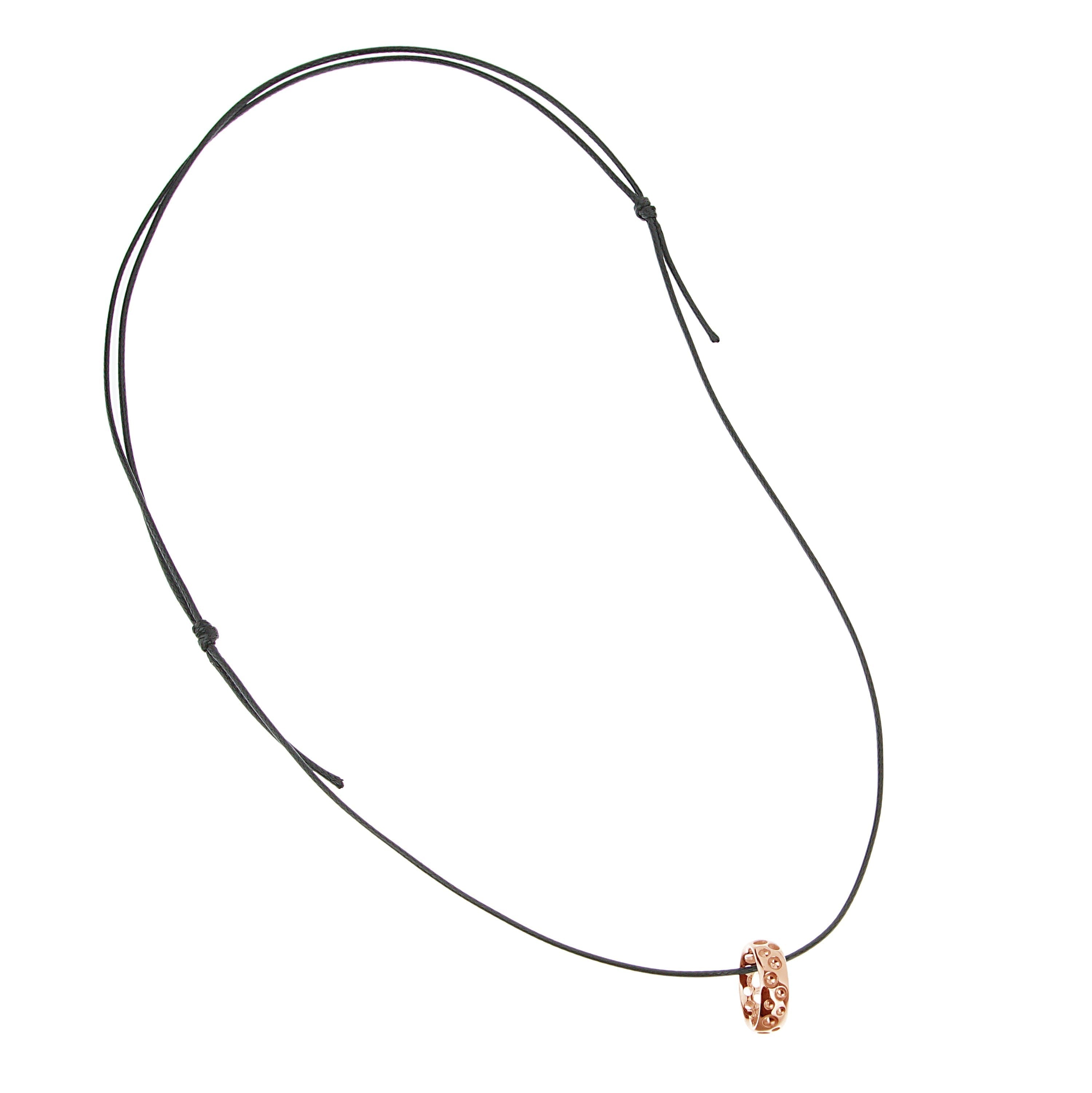 Pomellato 18k Rose Gold Bubble Motif Pendant Necklace
