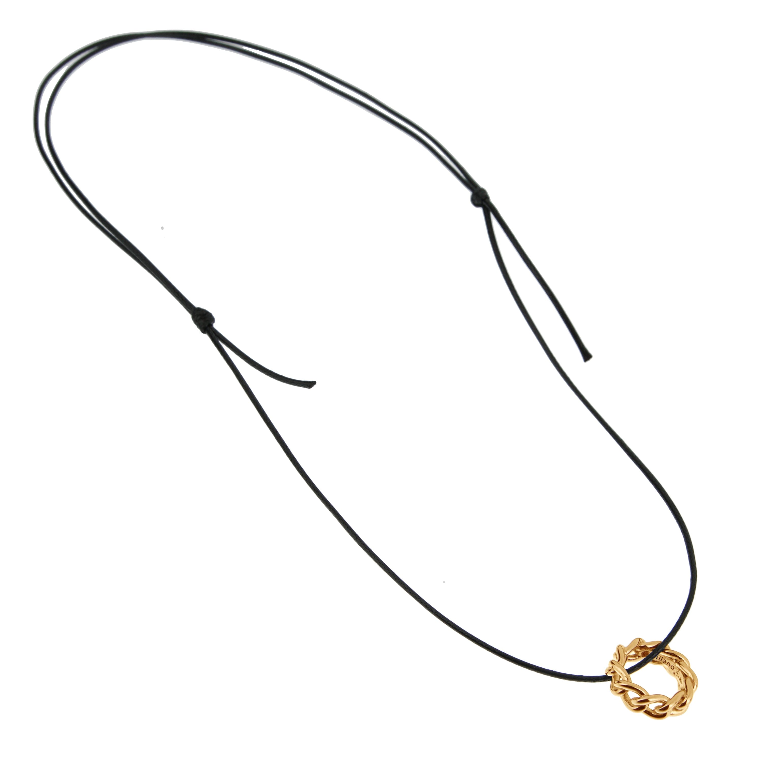 Pomellato 18k Rose Gold Cuban Link Motif Charm Pendant Necklace