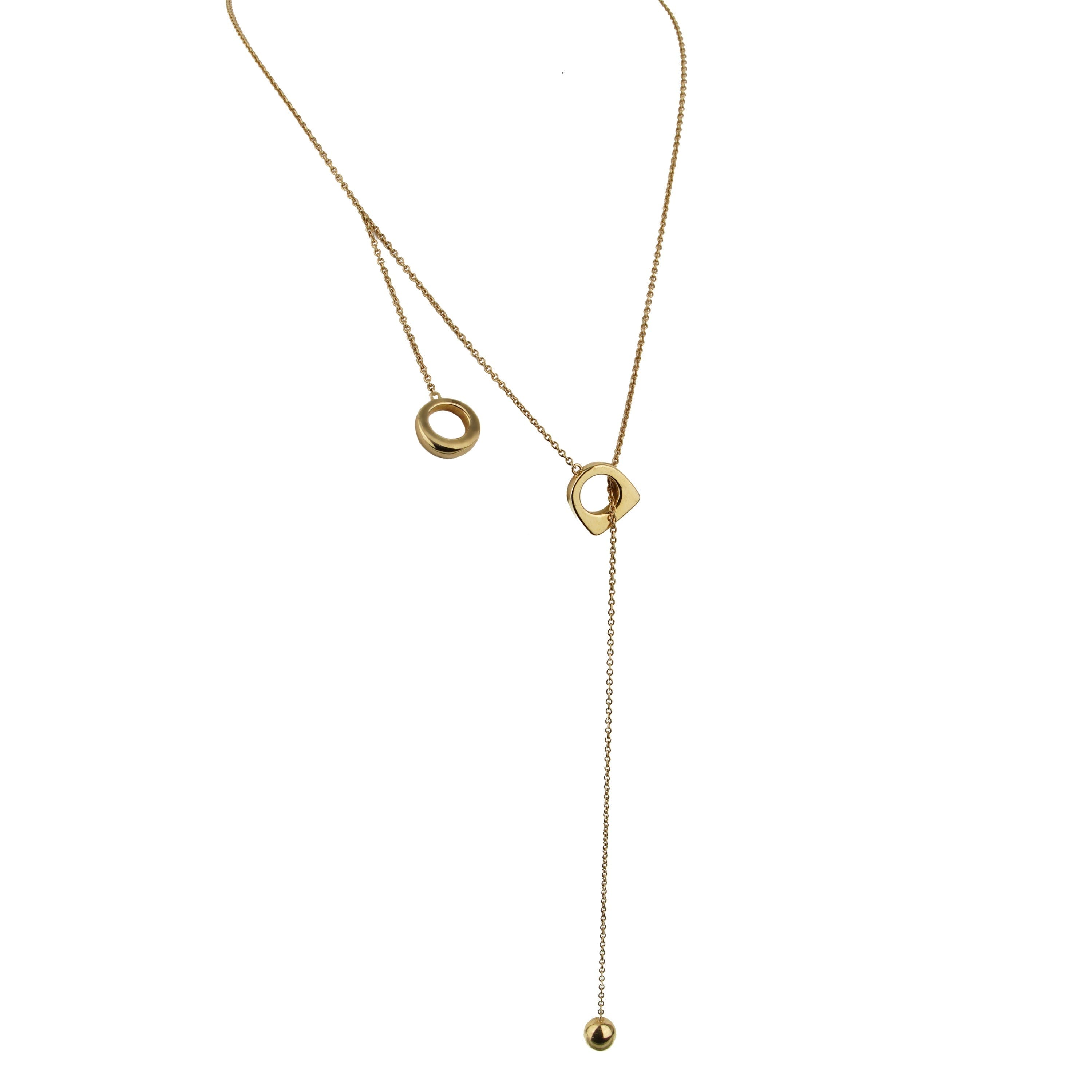 Fred of Paris Success 18k Yellow Gold Lariat Necklace