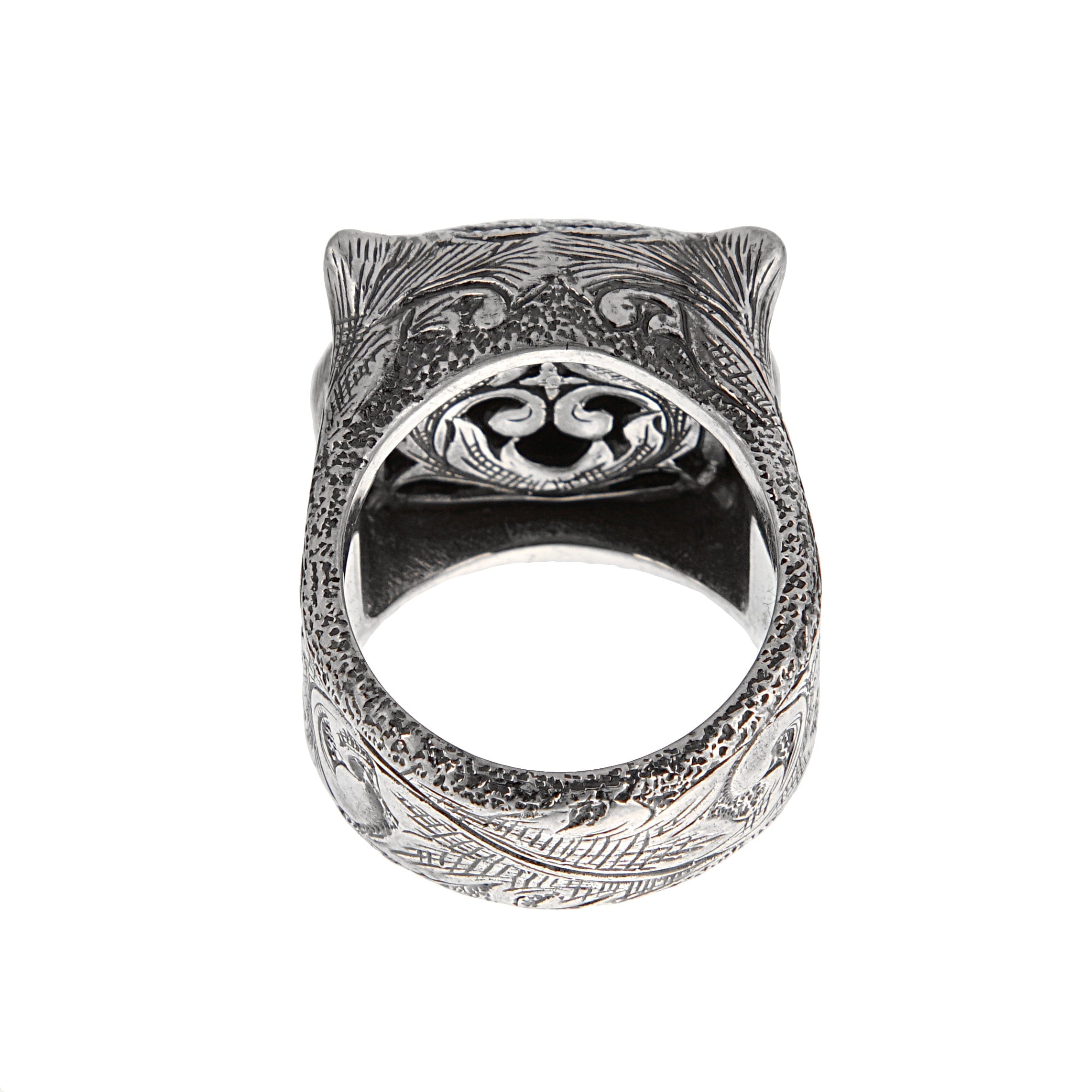 Gucci Garden Purple Zircon Sterling Silver Ring Size 6 3/4