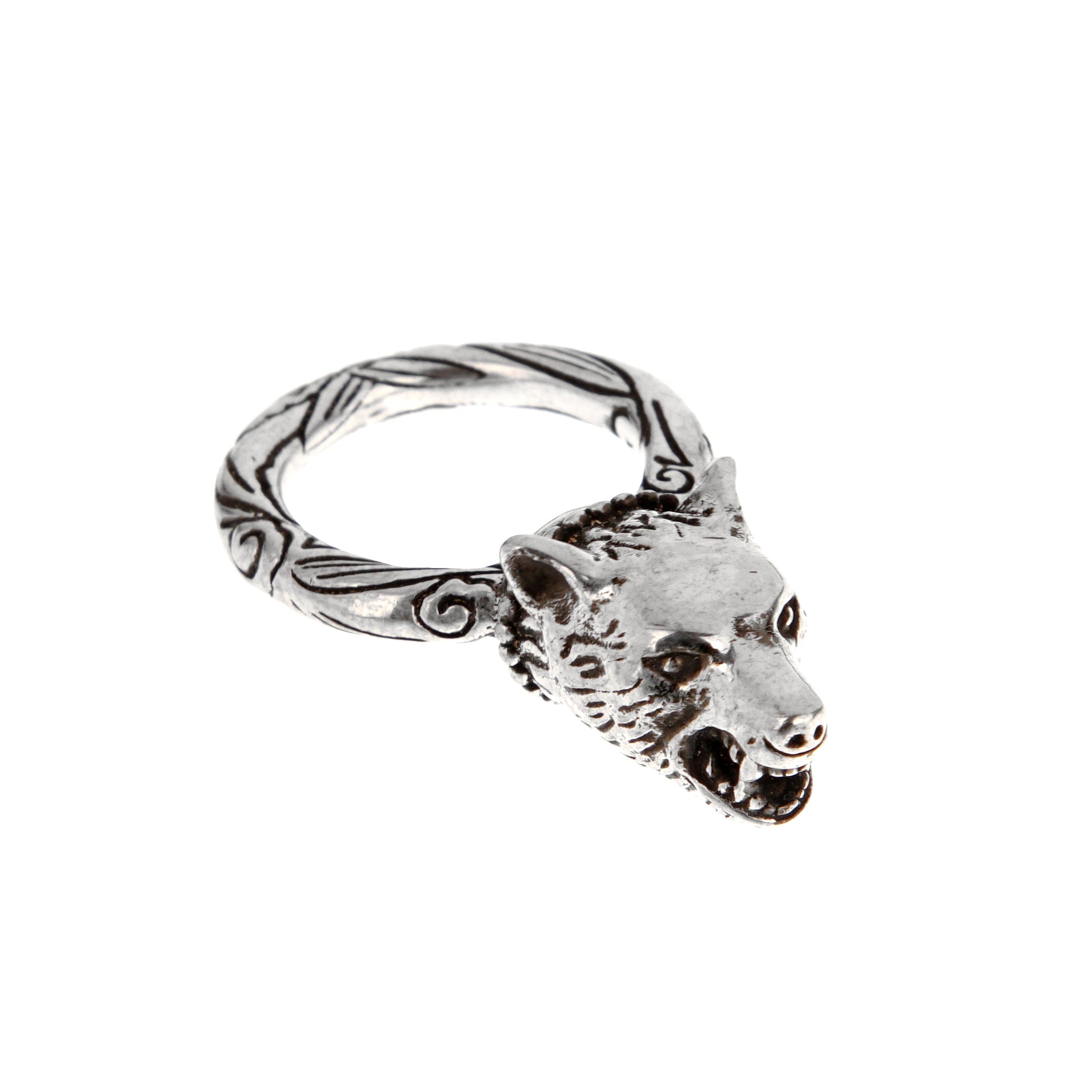 Gucci Anger Forest Wolf Sterling Silver Ring Size 5.75