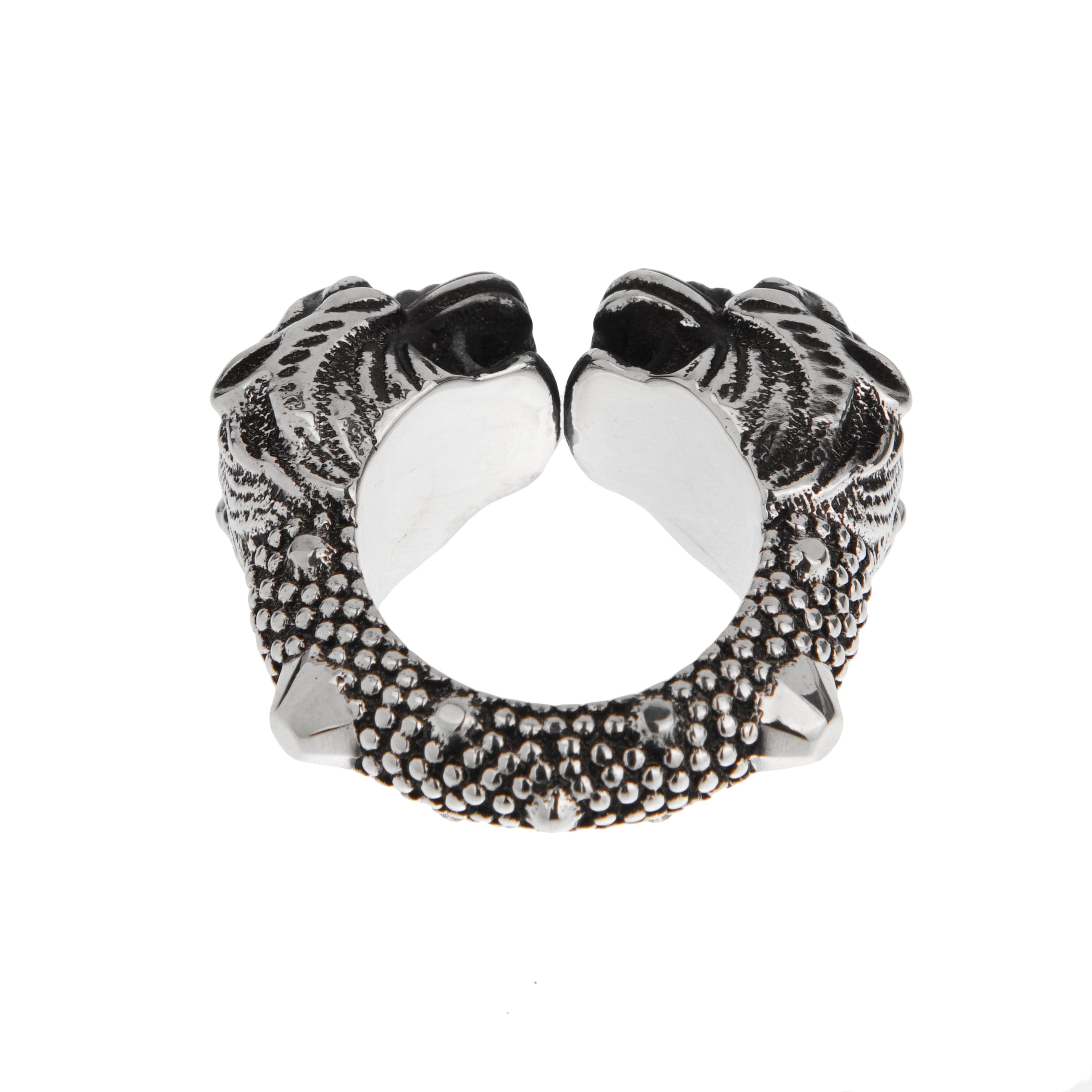 Gucci Double Tiger Sterling Silver Ring Size 9