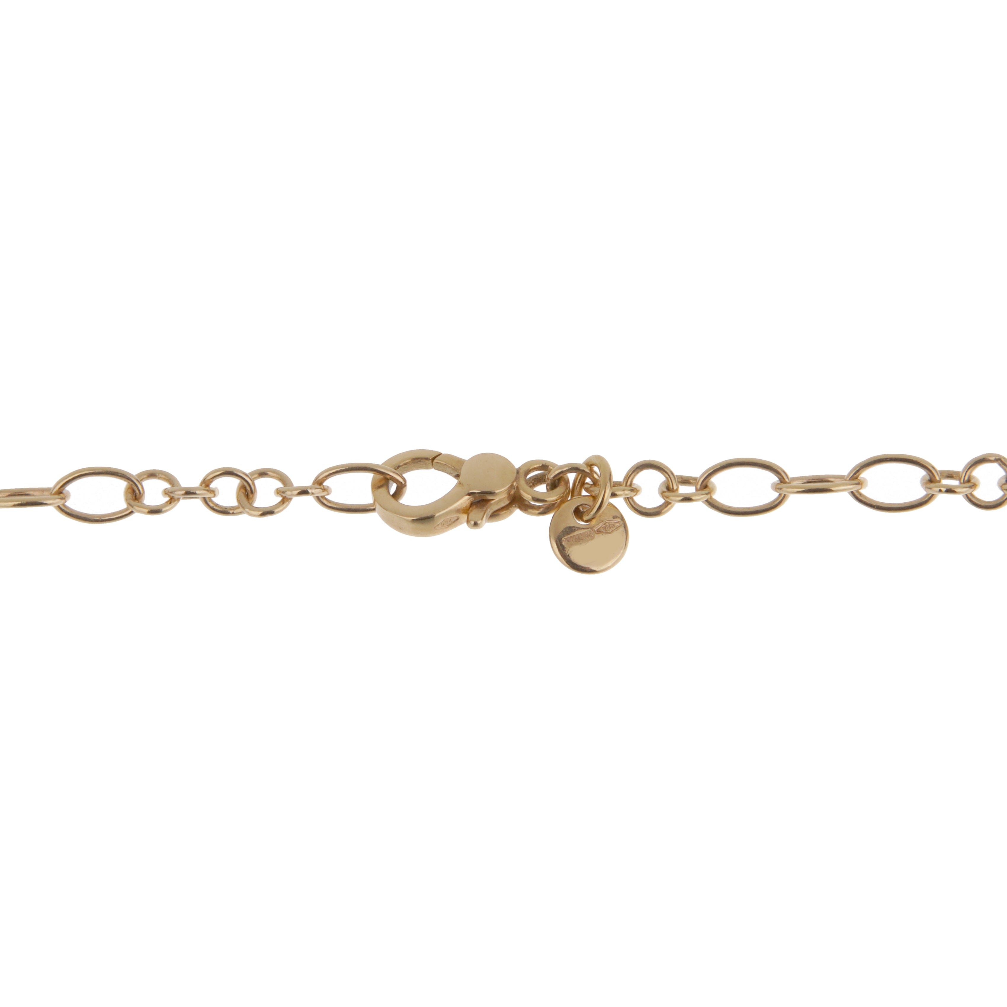 Pomellato White Agate Sautoir 18k Rose Gold Chain Necklace