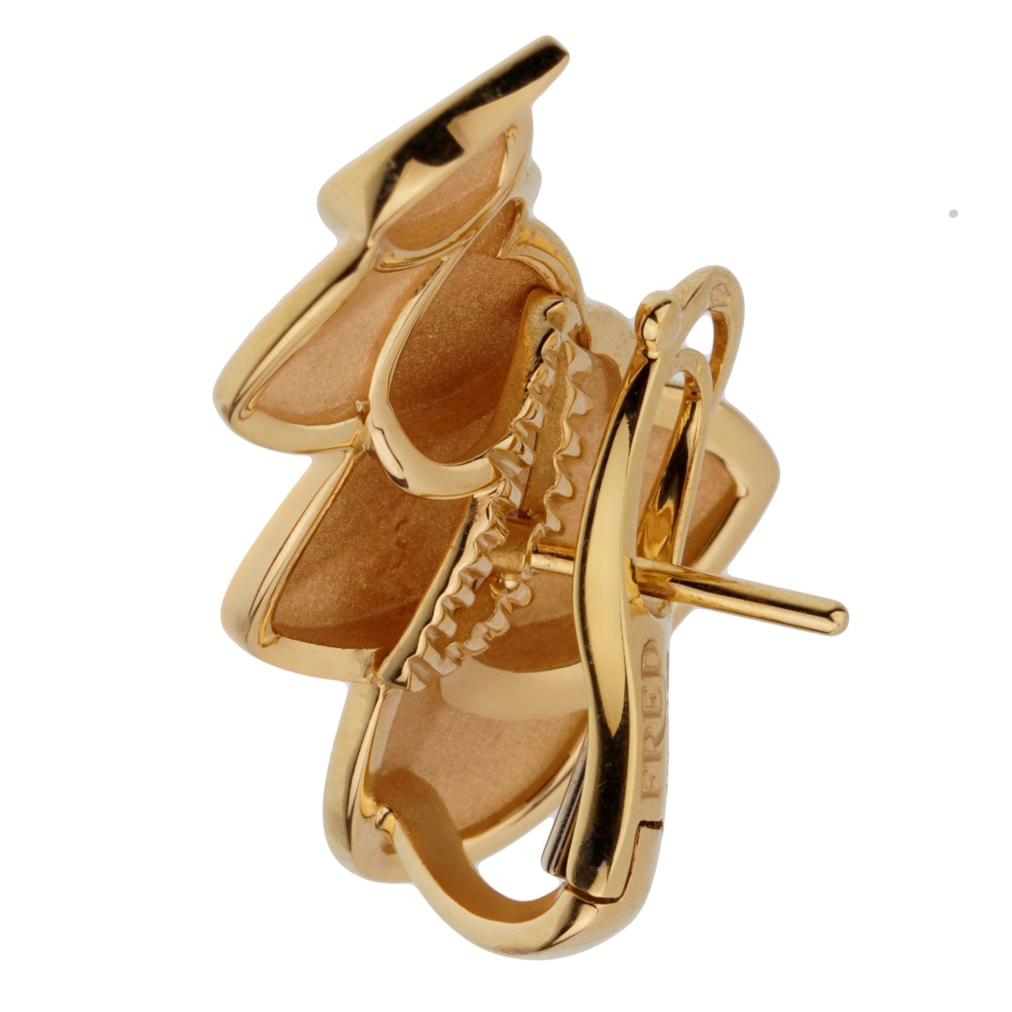 Fred of Paris Double Arc 18k Yellow Gold Drop Earrings