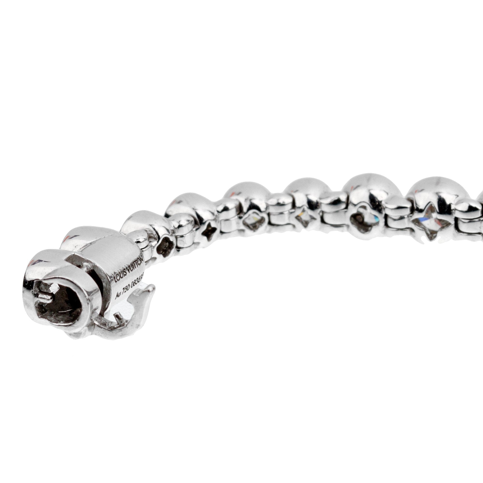 Louis Vuitton High Jewelry Diamond 18k White Gold Tennis Bracelet