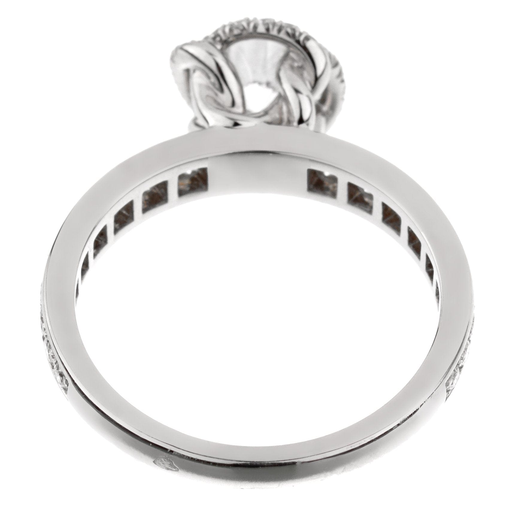 Fred of Paris Platinum Diamond Engagement Ring 1.22Ct Sz 5 3/4